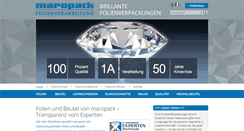 Desktop Screenshot of maropack.de